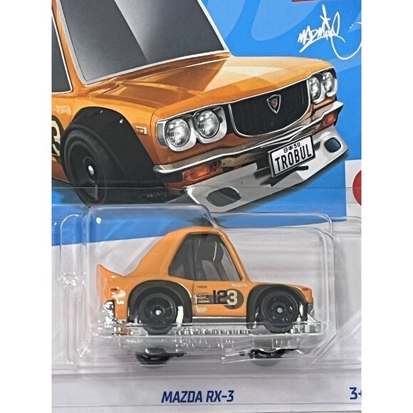 Hot Wheels Mazda RX-3 J-Imports Orange Tooned Mad Mike JDM 2021 Diecast 1:64 - Picture 2 of 8
